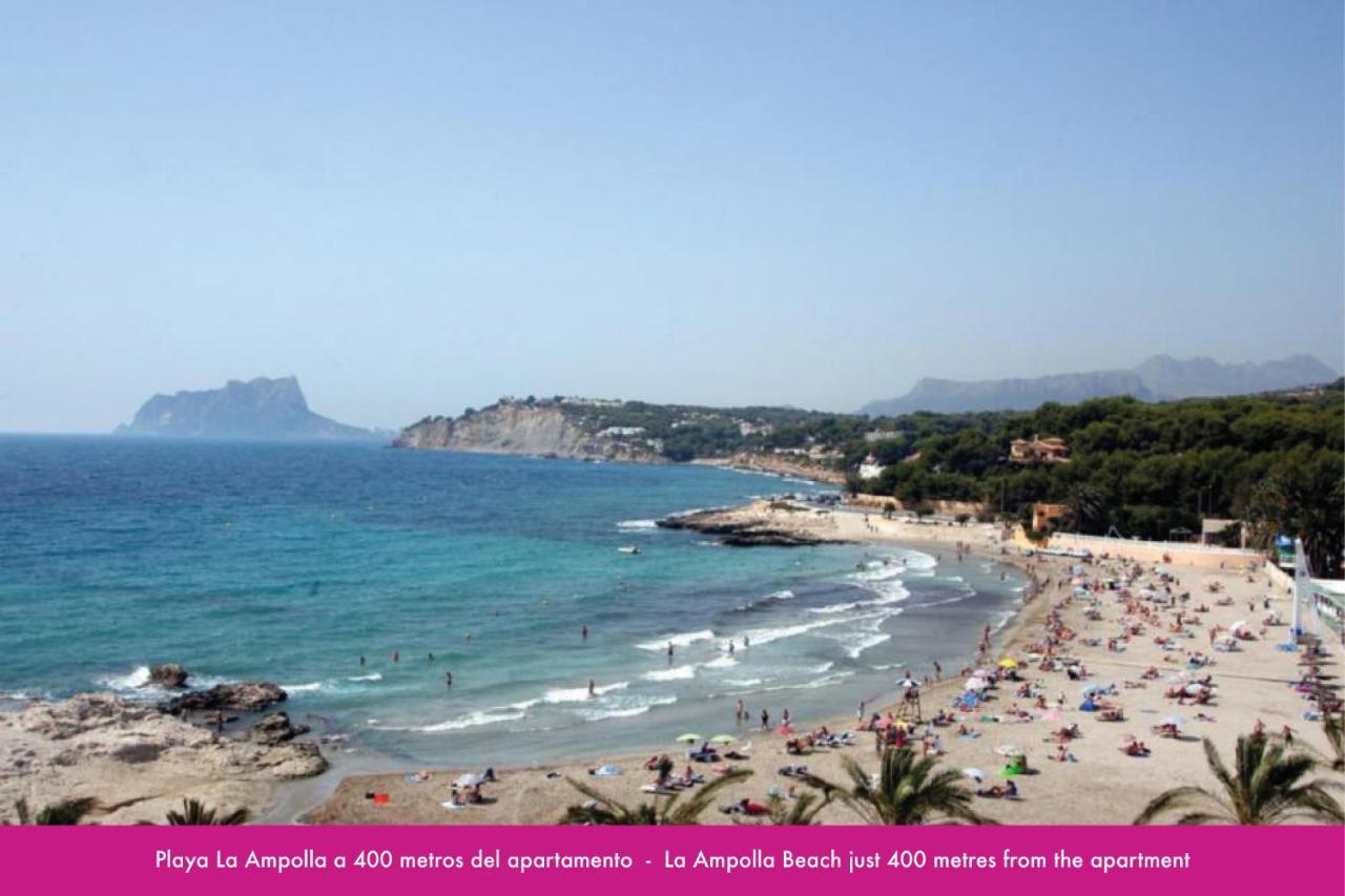 2 Bedrooms Apartment In Moraira Center With Community Pool Bagian luar foto
